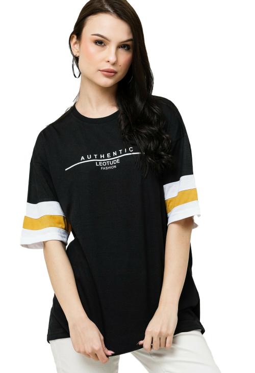 LEOTUDE Women's Cottonblend Half Sleeve Oversized T-Shirts