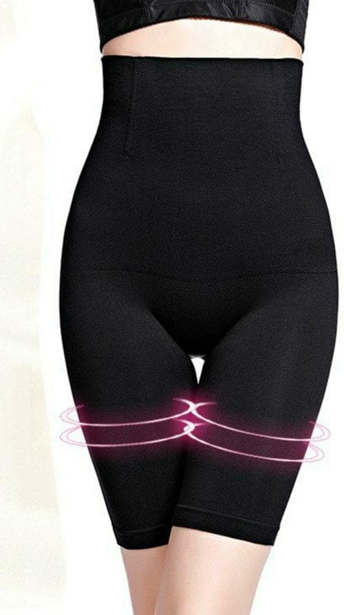 Edith 4 in 1 Shaper Tummy Back, Thighs, Hips - Effective Seamless Tummy Tucker Shapewear - Womens Control Body Shaper - Color_Black - XXL