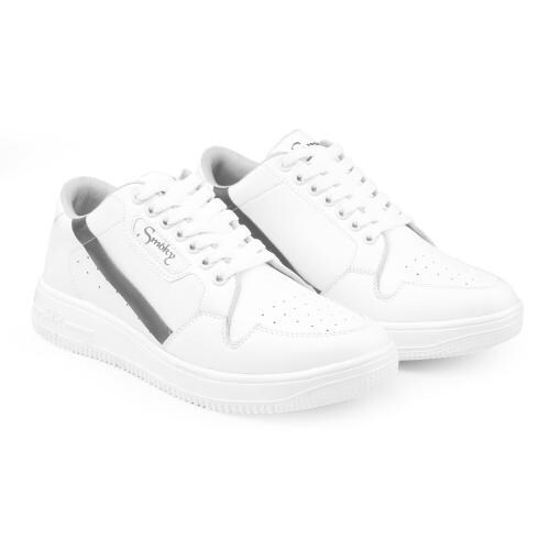 white trendy tennis shoes