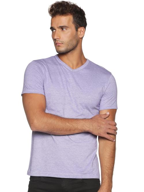 Buy Ecoline Clothing Men Jamun Cotton V Neck Half Sleeve T-Shirt (L ...
