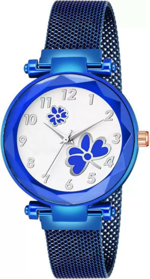 Bolun Analog Blue Dial Blue Strap Watch For Women