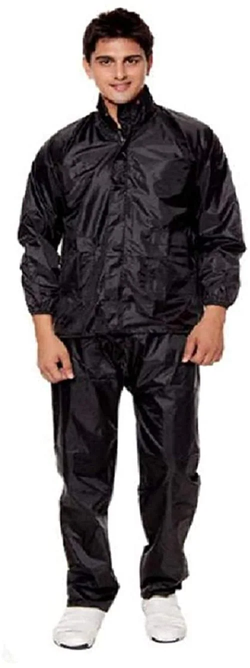 N G Products Men/Women Stylish Raincoat/Rainwear/Rainsuit/barsaati/Overcoat with Hoods and Side Pocket 100% Waterproof rain Suit for Men/Women