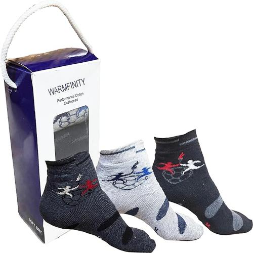 WARMFINITY Premium Winter Socks Pack of 3 pair I Thick Warm Thermal socks I Multicolor I Unisex I Cotton