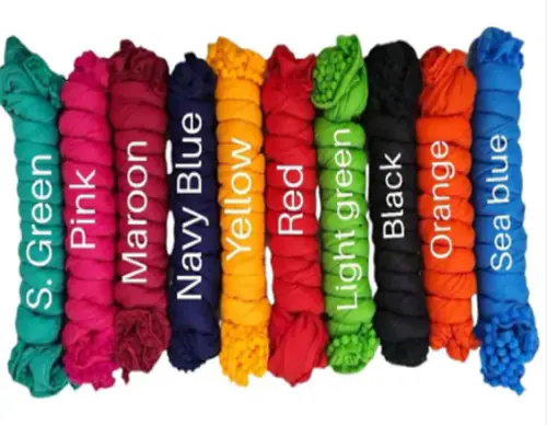 NAKODA CREATION COTTON BLEND SOLID DUPATTA PACK OF 10