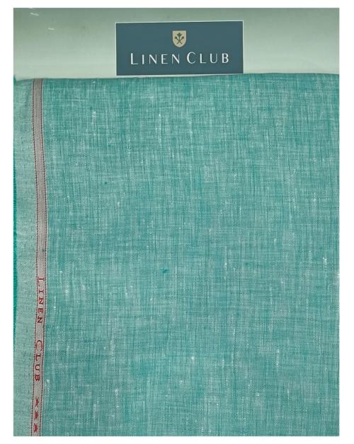 Linen Club Men Multicolor Solid Linen Shirt Fabric