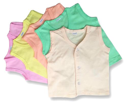 KIDSKA Baby Boy and Girl Multicolor Hosiery Cotton Jabla Dress Pack of 5 (0-3 Months)