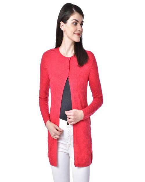 Clapton Women 2Xl Solid Acrylic Blend Pack Of 1 Cardigan
