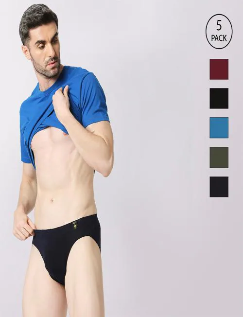 VIP SKIEN 2 Cotton Modal Briefs for Men - Assorted Colors