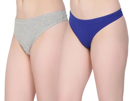 Glus Women Cotton Plus Size Thong Panty-Must to wear Under Tight fitting Outfits