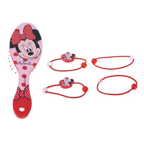 Li'l Diva Minnie Mouse Hairbrush with rubber band White