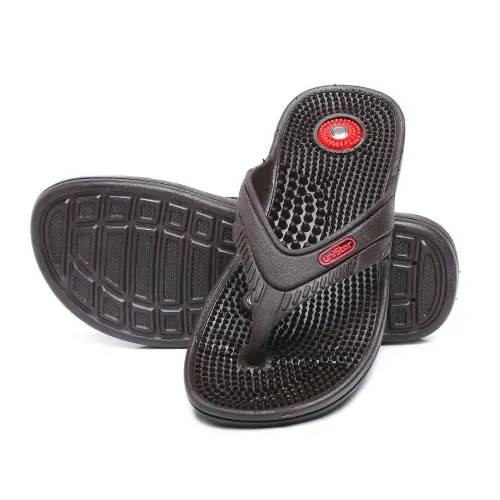 Unistar Unisex Brown Acupressure Pain Relief Slippers