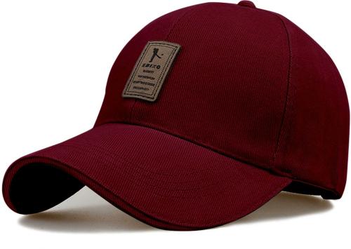 ALMOS Unisex Maroon Self Design Cotton Baseball Cap (Free Size)