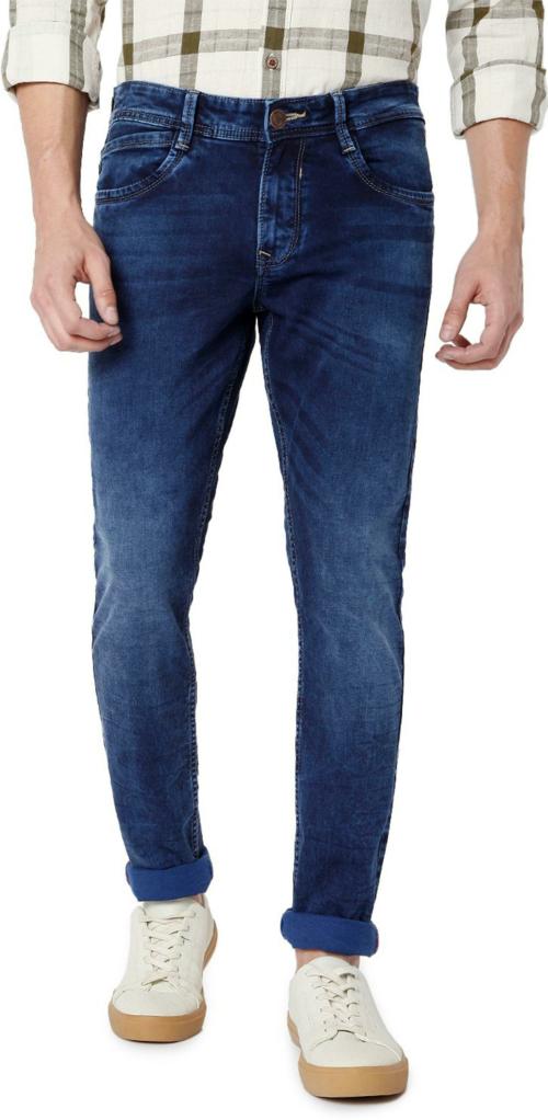 Mufti DENIM DELUXE STRETCH SKINNY FIT DEEP INDIGO BLUE JEANS