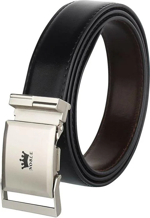 Elite Crafts Men And Women Black Artificial Leather Belt - 48 l Belt For Men & Boys l Formal Belts l Stylish l Latest Design l Fashion Accessories