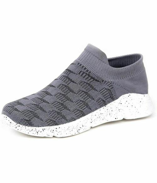 Des Tongs Grey Walking Shoes for Women