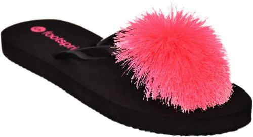 Footspring Girls Flip Flop Slippers (Pink)