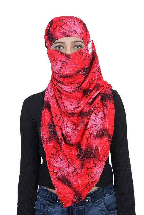 ADD GEAR Scarfy Anti Pollution Full face Scarf UV Sun Rays Protection mask for Women - Mix Colours