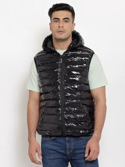 Red Tape Men's Black Jacket