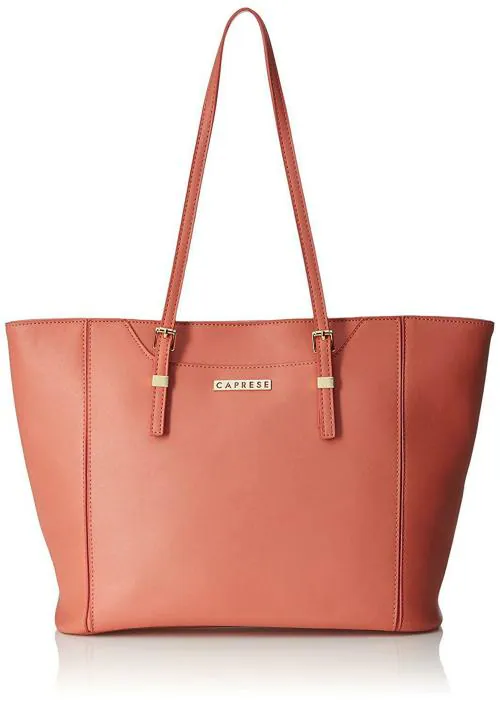 Caprese Jessica Women Medium Tote Bag (Dusty Coral)