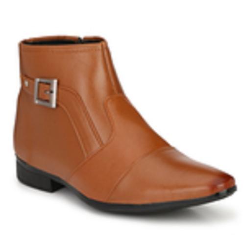RANWAY SHOE Men's Brown Synthetic High Ankle Boots