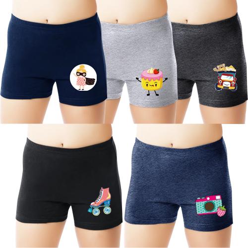 PINE Kids 100% Cotton Drawer / Bloomer For girls & Boys ||Ultrasoft Underwear ( Pack of 5)