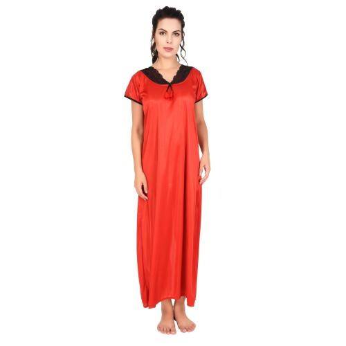 FLANKER Women Night Dress Sleep wear Gown ( Set of 1 )-FNBL-20