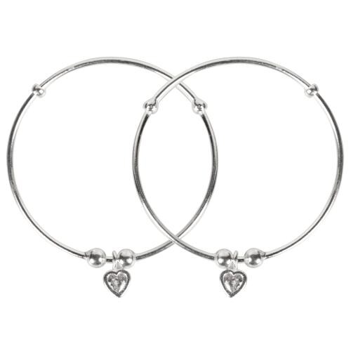 Buy Silver Chest 925 Pure Silver Bangles for Baby Girl and Boy Silver