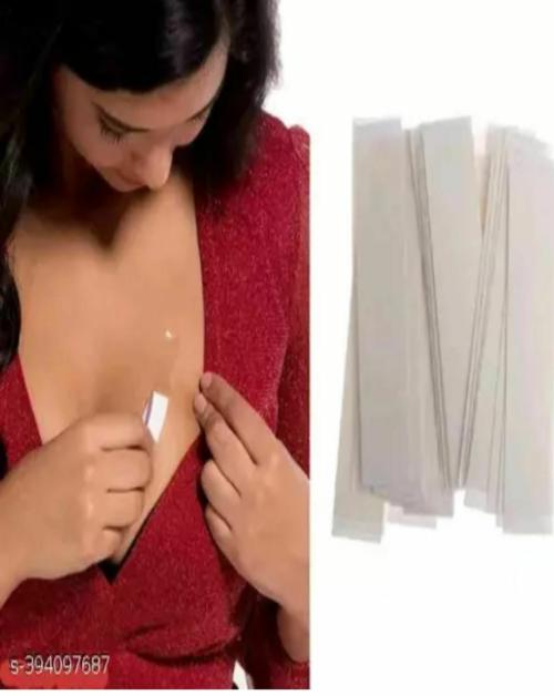 Sudiksha Craft Fashion Tape Double Sided Tape Adhesive with Invisible and Clear for All Skin Shades Strip For Clothes (36 pcs) | Strong Multi Use Transparent Clear Color |Fabric Tape & Body Tape