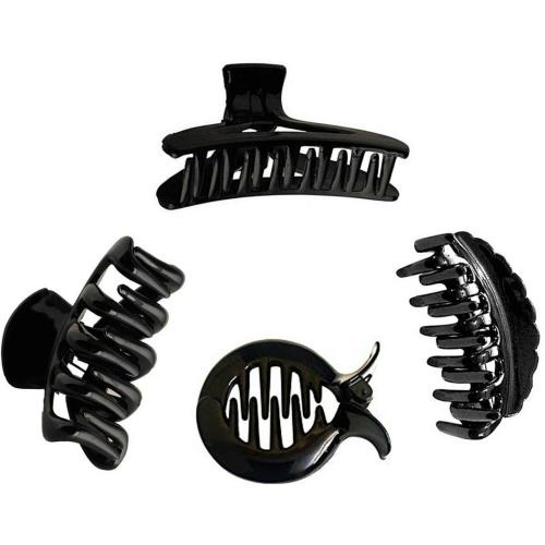 Buy Bharatgaurav Black Plastic Solid Butterfly Hair Claw Clips for Women  and Girlss (Pack of 4) Online at Best Prices in India - JioMart.