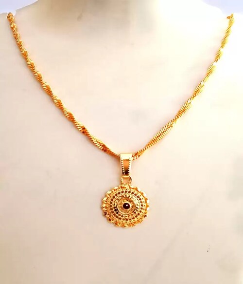 Buy NC NAWAB COLLECTION Pretty Goldplated Brass Pendant Set Online