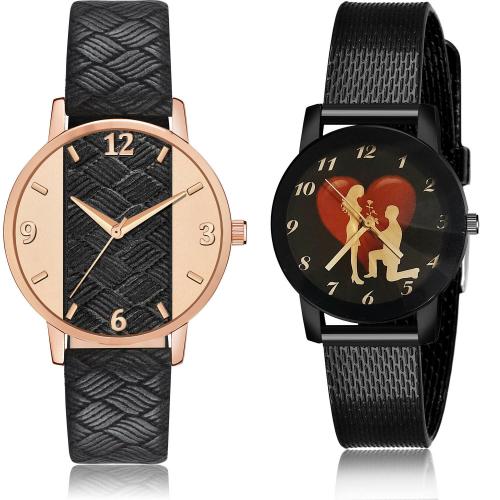 NEUTRON Black Analog Watch For Women and Girls - GM396-GCPL25