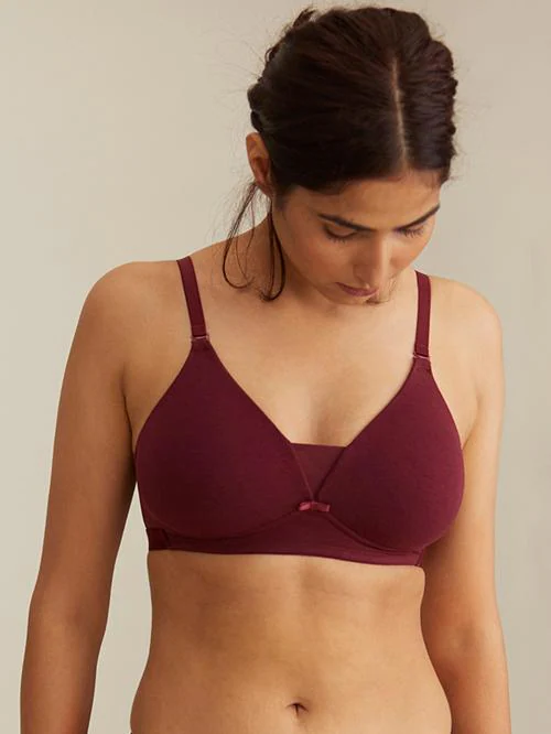 Buy NYKD by Nykaa Breathe Cotton Everyday Triangle T-Shirt Bra for