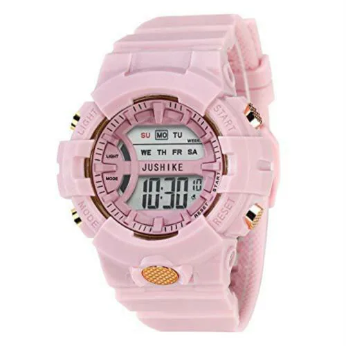 Swadesi Stuff Digital Pink Dial Sports Watch - JUICE PINK (Boys & Girls)