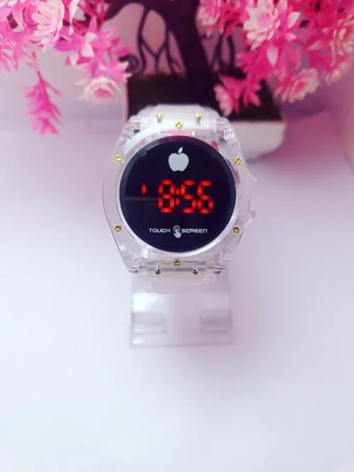 WATCHVERSE Ultra Modern White Touch Digital Transparent Sports Watch for Kids Watch for Boys & Girls