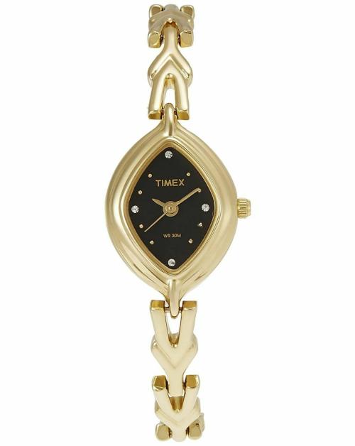 Timex Analog Dial Black LS04 Women Watch