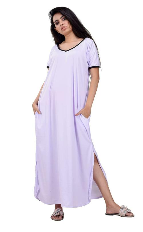 CLYMAA Women Spandex Nighty (XL)