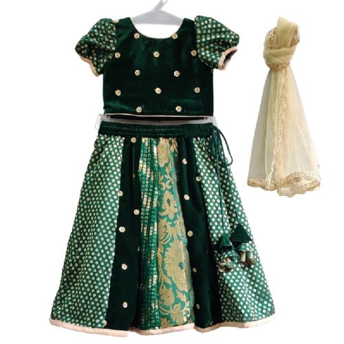 Pragya Exclusive Girls Lehenga Choli Ethnic Wear Printed Lehenga & Crop Top