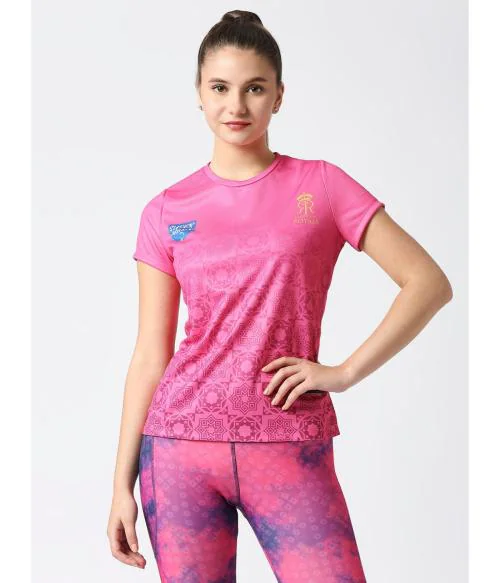Official Rajasthan Royals Jersey T-shirt Women's fit by gullyactive