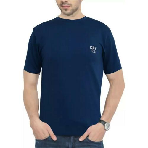 COOLZY sports round neck polyster t shirt Men Solid Round Neck Light