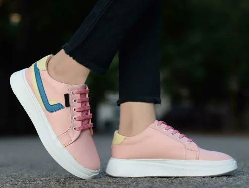 K-Footlance Peach Casual Shoes For Women