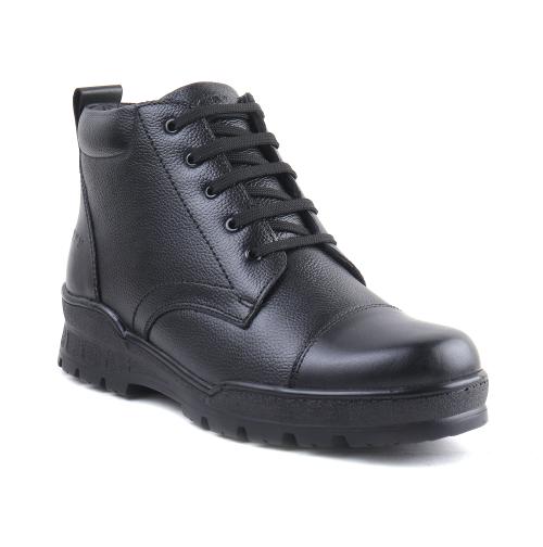 XHUGOY 1007 LACE-UP COMBAT POLICE DMS BOOT BLACK/TAN SIZE 5-12 FOR MEN