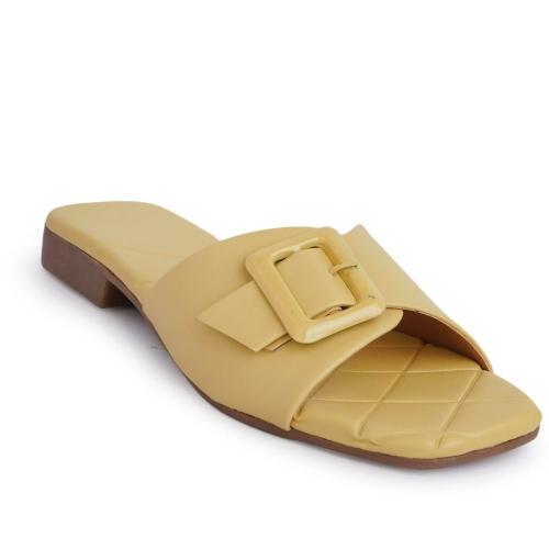 WALKFREE Open Toe Flats with Buckles