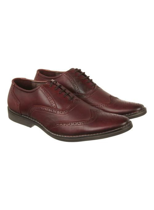 Vardhra Men's Maroon Formal Shoes
