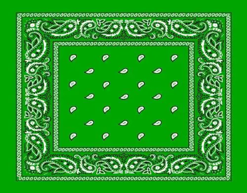 De-Ultimate Men Green Printed Pure Soft Cotton Handkerchief