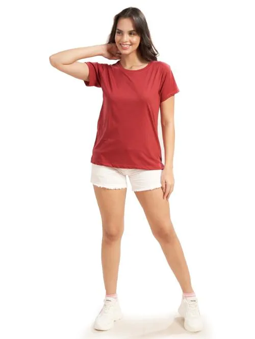 WEET Regular T-shirt for Women | Rust Colour