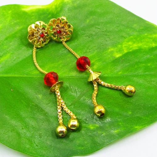 Buy Omsar Jewelry Top Class Gold Plated Sui Dhaga Earrings Online at