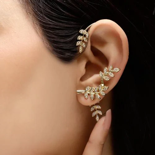 ZAISHA Leaf Hook Earrings