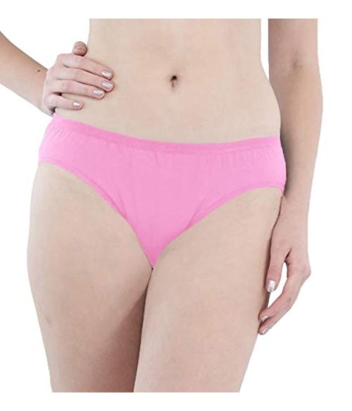 FEMULA Women's Cotton Hipster Panty (Pack of 1) Pink