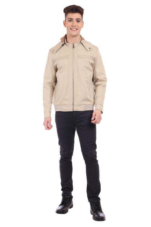 YOUNG CLUB CLASSIC Men's Solid Regular Fit Winter Jacket-Pista