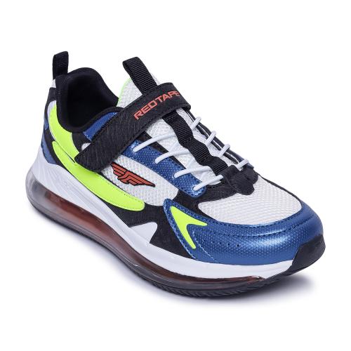 Red Tape Unisex Kids Navy And Neon Walking Shoes